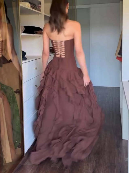 Minora | Ruffle Maxi Dress