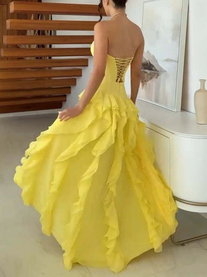 Minora | Ruffle Maxi Dress